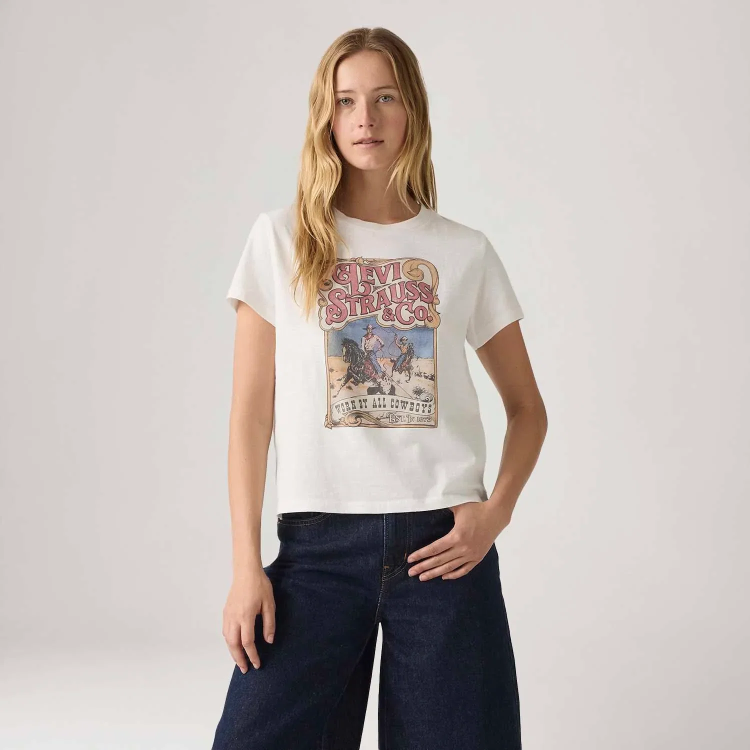 Camiseta Levi's® Graphic Boxy Branca — imagem 1