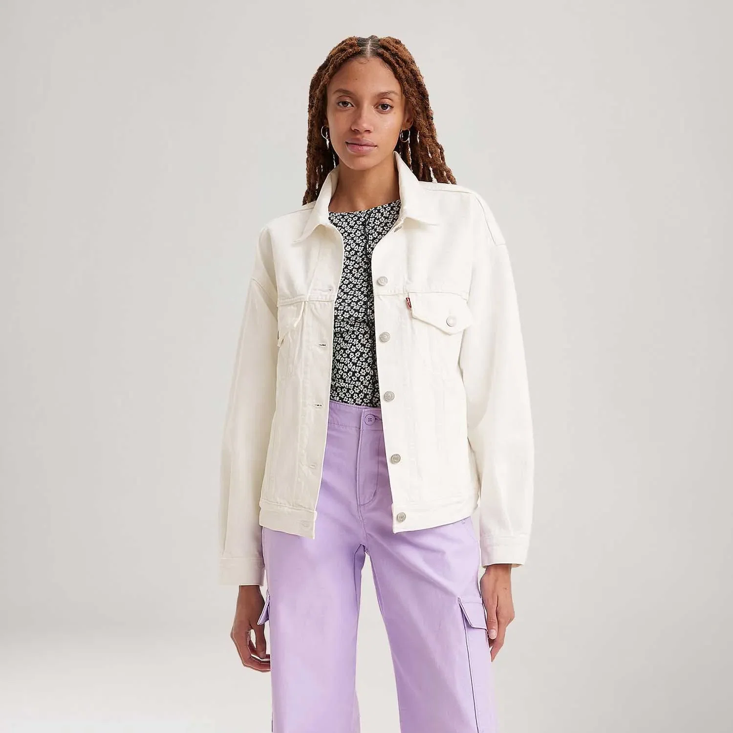 Jaqueta Jeans Levi's® 90S Trucker Off White — imagem 1