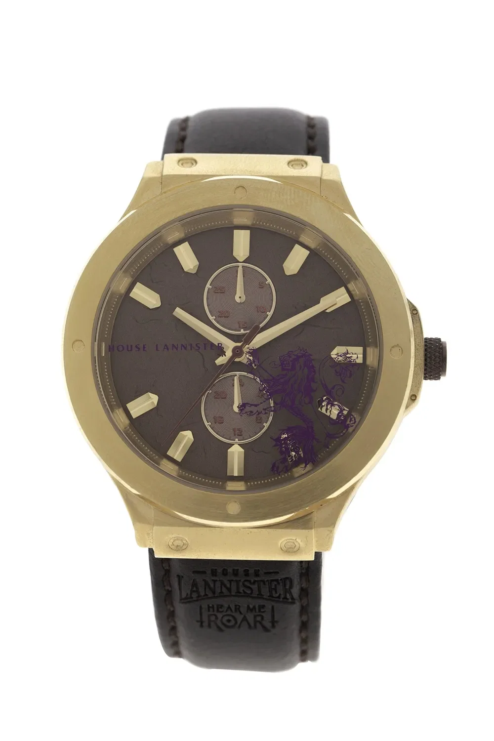 Relógio Analógico Masculino Game Of Thrones Casa Lannister Dourado — imagem 1