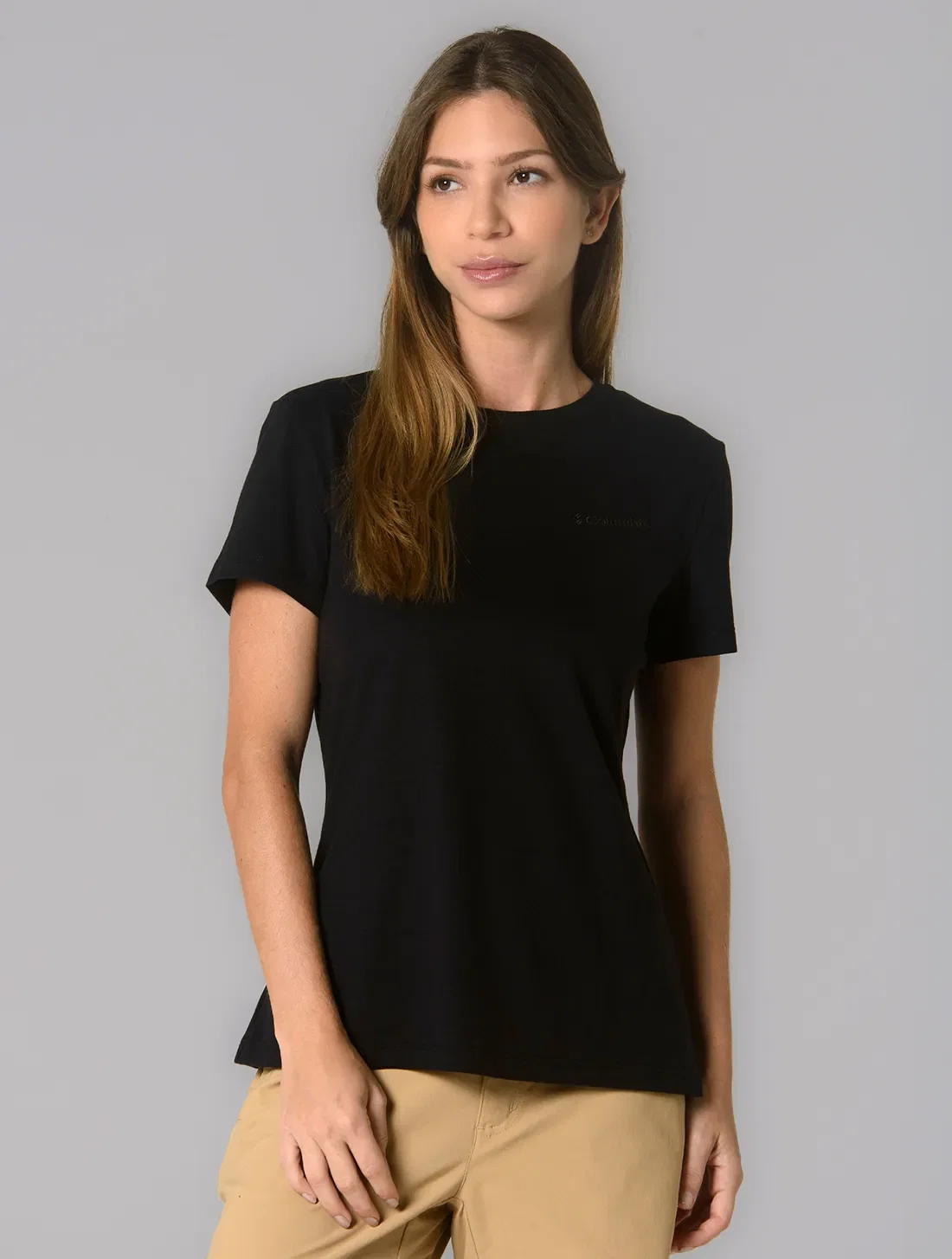 Camiseta Columbia Feminina Basica Bordado — imagem 1