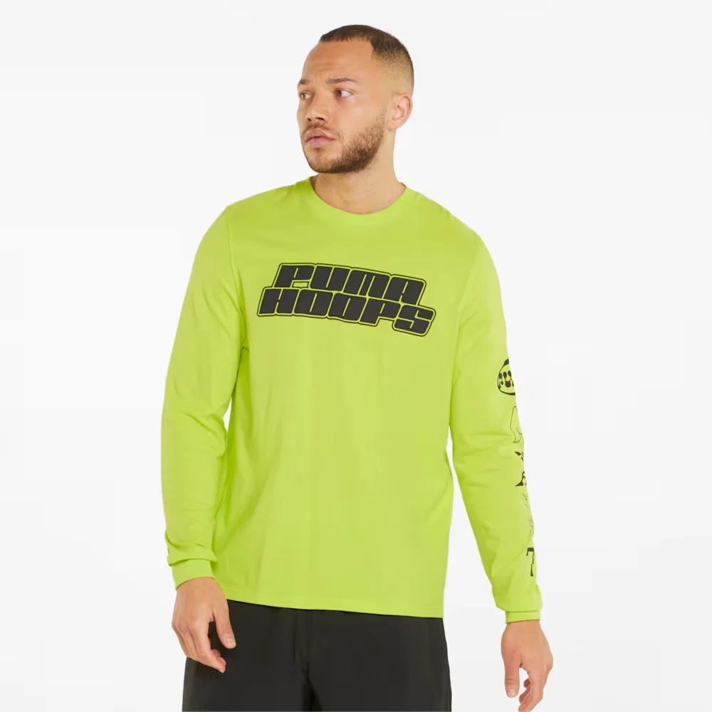 Camiseta Qualifier Long Sleeve Basketball Masculina — imagem 1