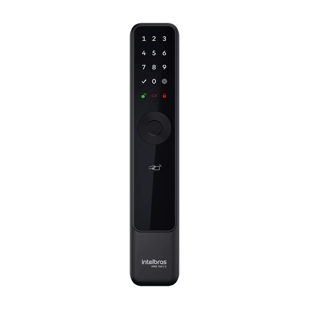 Fechadura Inteligente de Embutir sem Maçaneta MFD 7001 D Intelbras