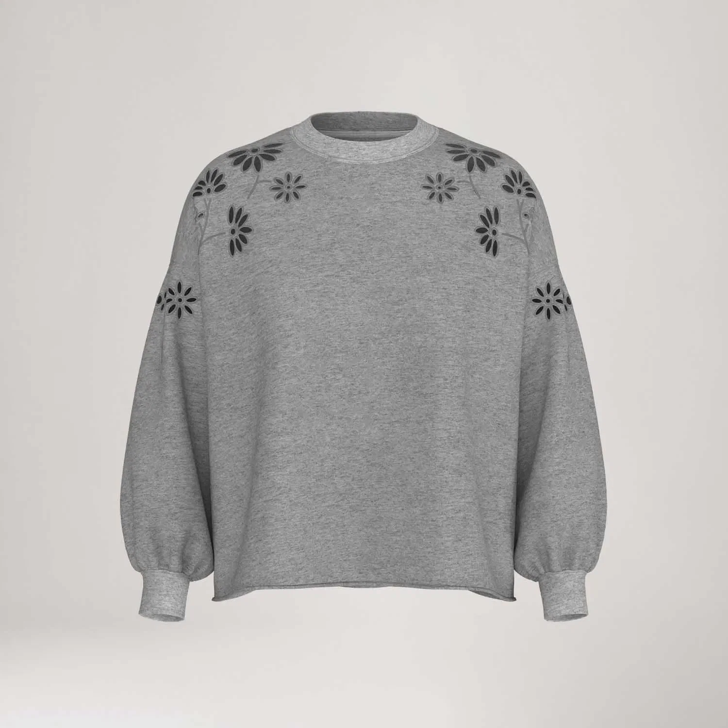 Moletom Levi's® Cut Crew Cinza Manga Longa