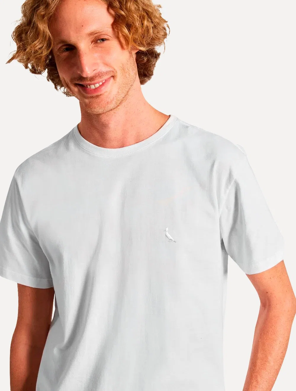 Camiseta Reserva Masculina Regular Pima Cotton Branca — imagem 1