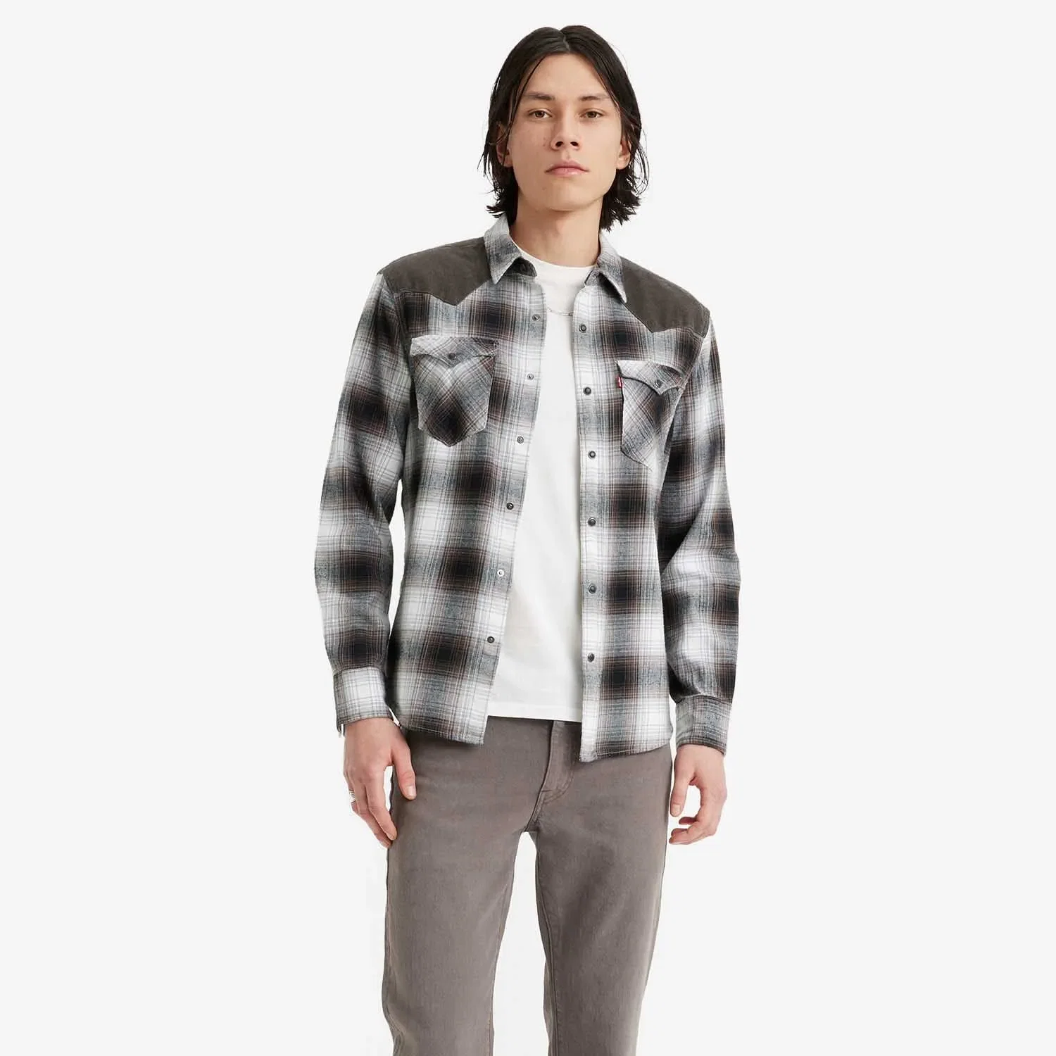 Camisa Levi's® Classic Western Xadrez Manga Longa — imagem 1