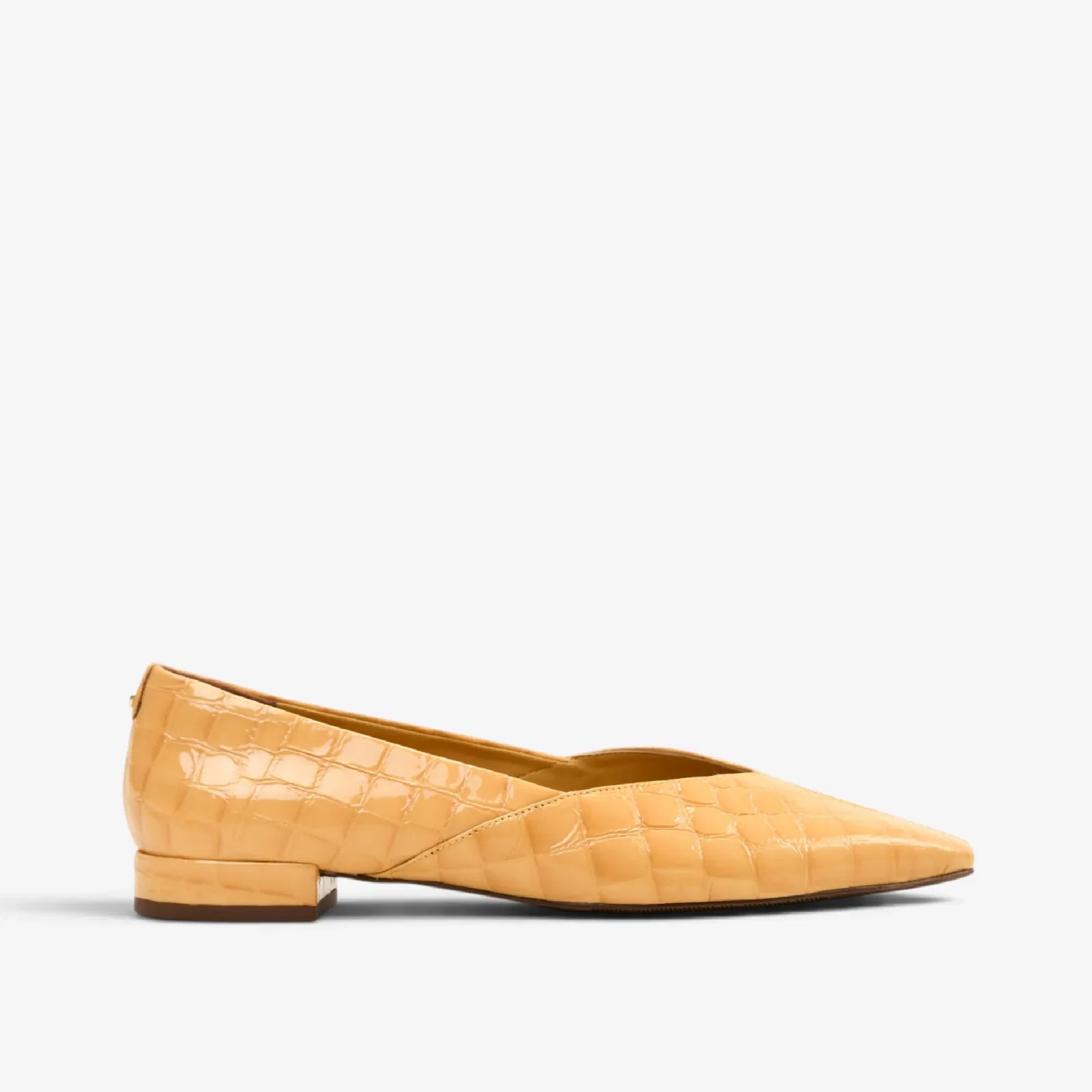 Sapatilha Amarelo Solar Couro Croco — imagem 1
