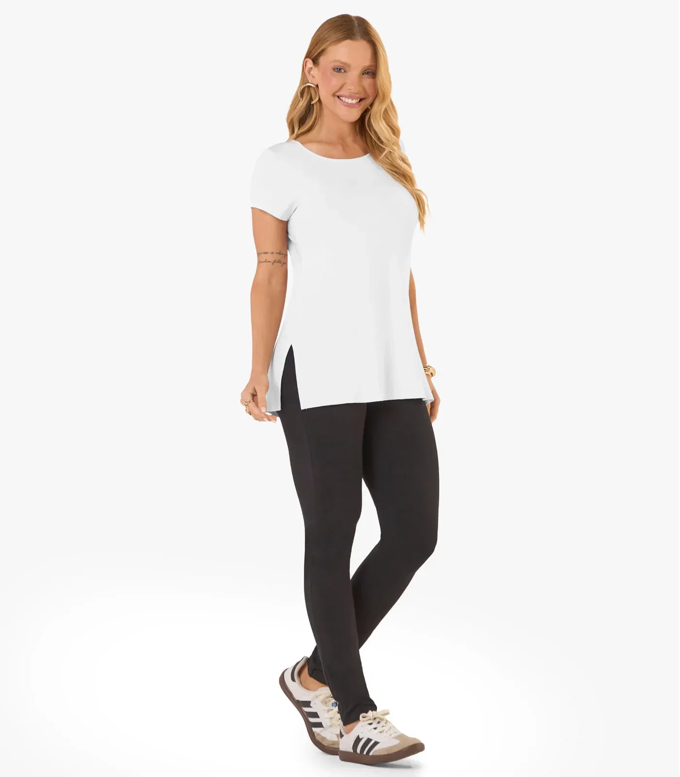 Legging Feminina Básica Cotton Rovitex Preto