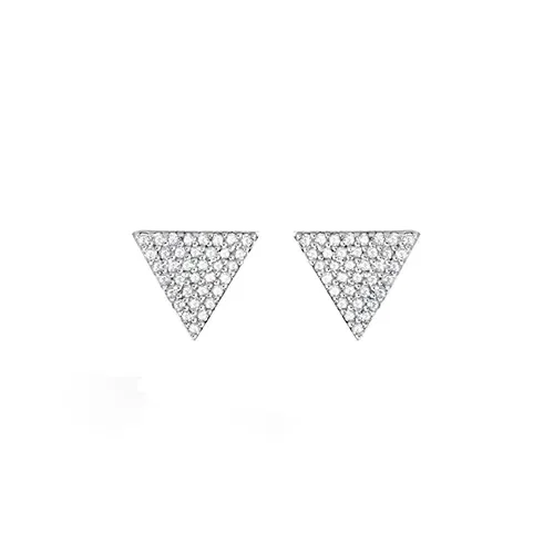 Brinco Vivara em Ouro Branco 18k com Diamantes — imagem 1