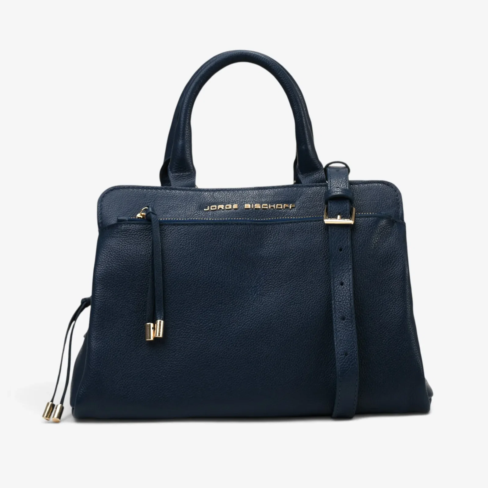 Bolsa Tote Marinho Couro — imagem 1
