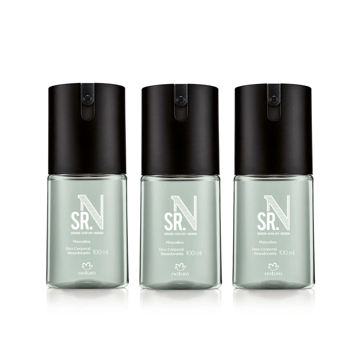 Kit Desodorante Corporal Masculino Sr. N 3 produtos de 100 ml