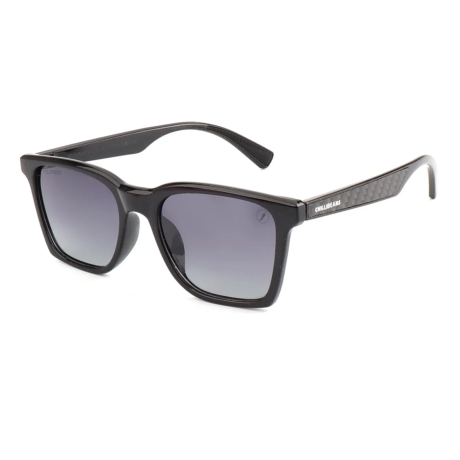 Óculos de Sol Masculino Chilli Beans Quadrado Polarizado Degradê Preto — imagem 1