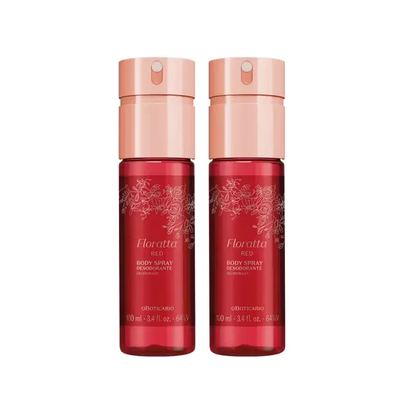 Combo Floratta Red: Body Spray Desodorante 2x100ml