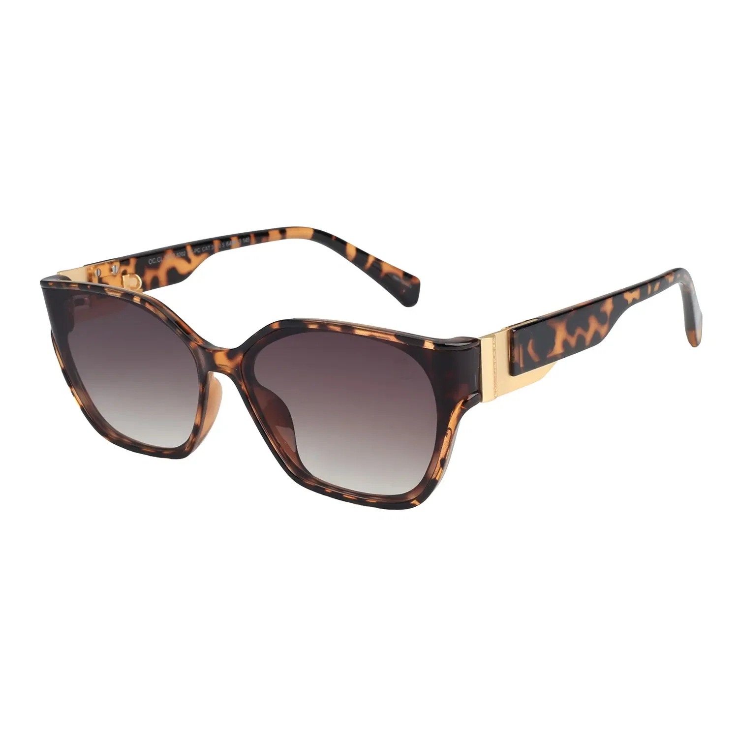 Óculos de Sol Feminino Bended Lenses Quadrado Degradê Verde Marrom