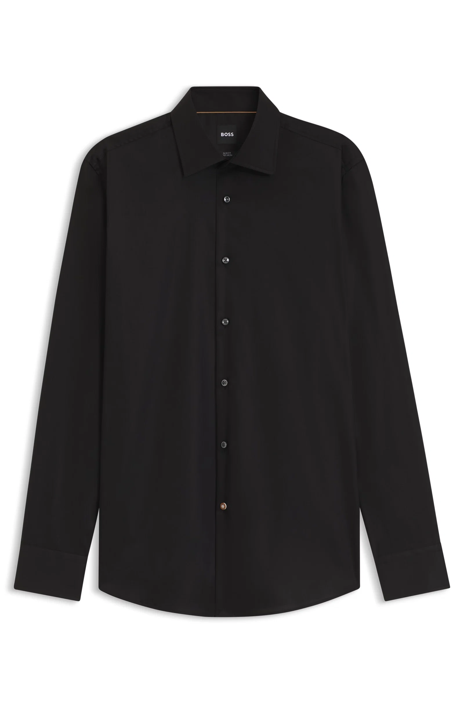 Camisa Slim Fit Em Popelina De Algodão Easy Iron — imagem 1