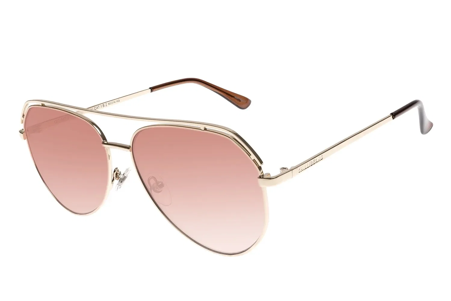 Óculos De Sol Feminino Chilli Beans Aviador Dourado — imagem 1