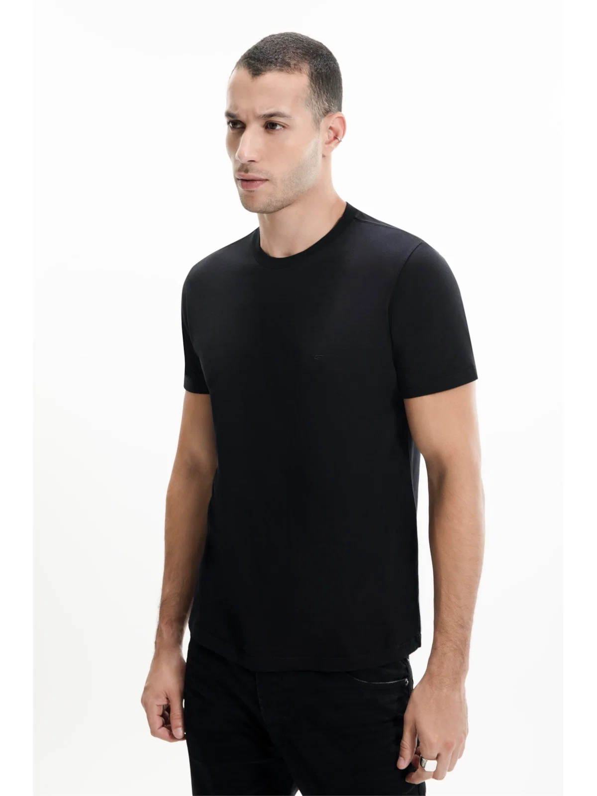 T-Shirt Fine Easa Classic Preto