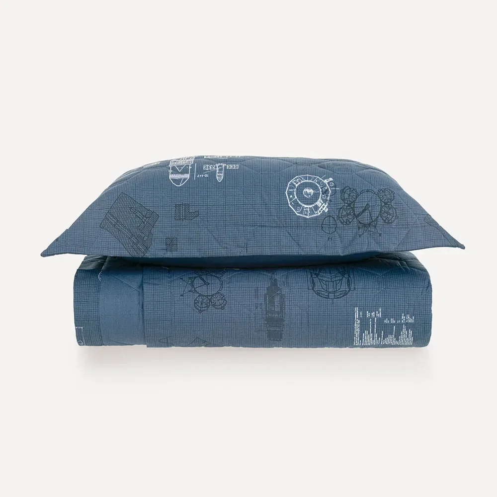 Colcha Infantil com Porta-travesseiro 200 Fios Delta
