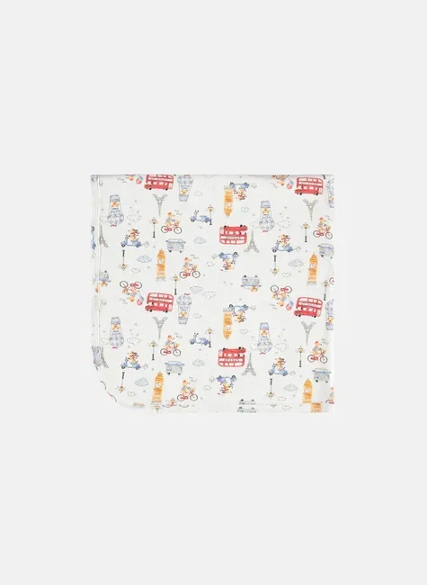 Manta Bebê Suedine Estampada Com Forro Soft Multicolor Up Baby