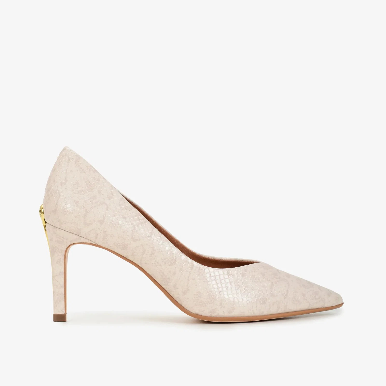 Scarpin Off White Brulée Mandala JB Couro Snake — imagem 1