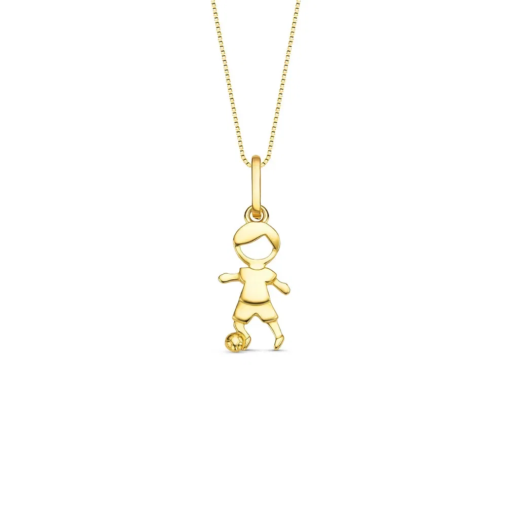 Pingente Menino em Ouro Amarelo 18k, 22mm — imagem 1
