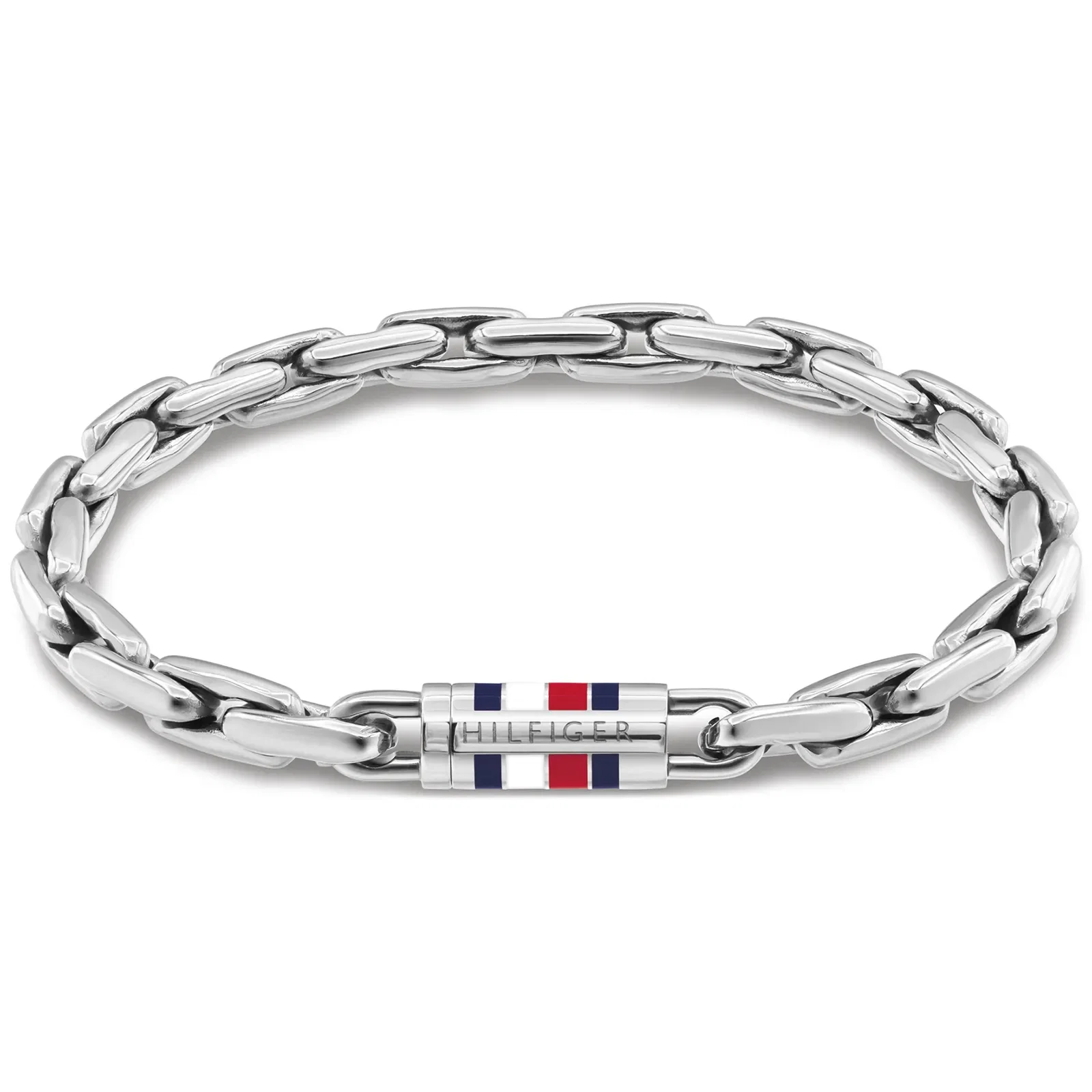 Pulseira Tommy Hilfiger Men’s Chains em Aço Prateado 6mm 2790749S