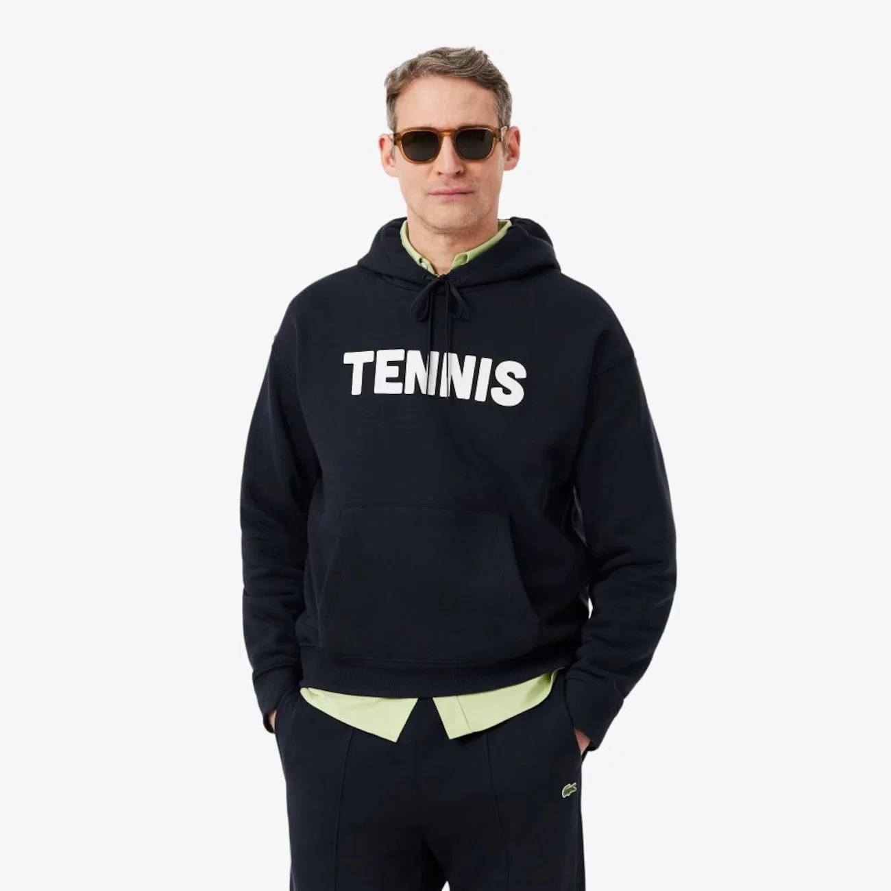 Blusão Moletom com Estampa de Tênis Lacoste Masculino — imagem 1