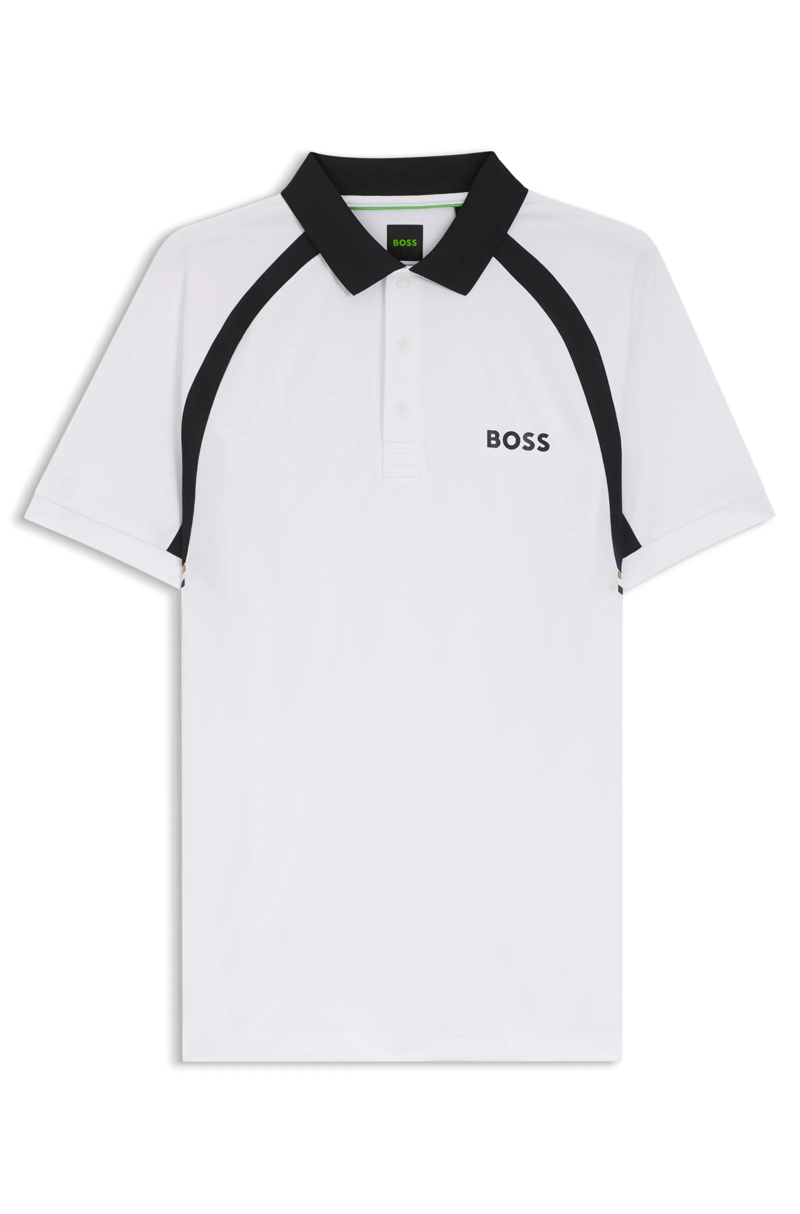 Polo Slim Fit De Secagem Rápida Em Algodão Elástico — imagem 1