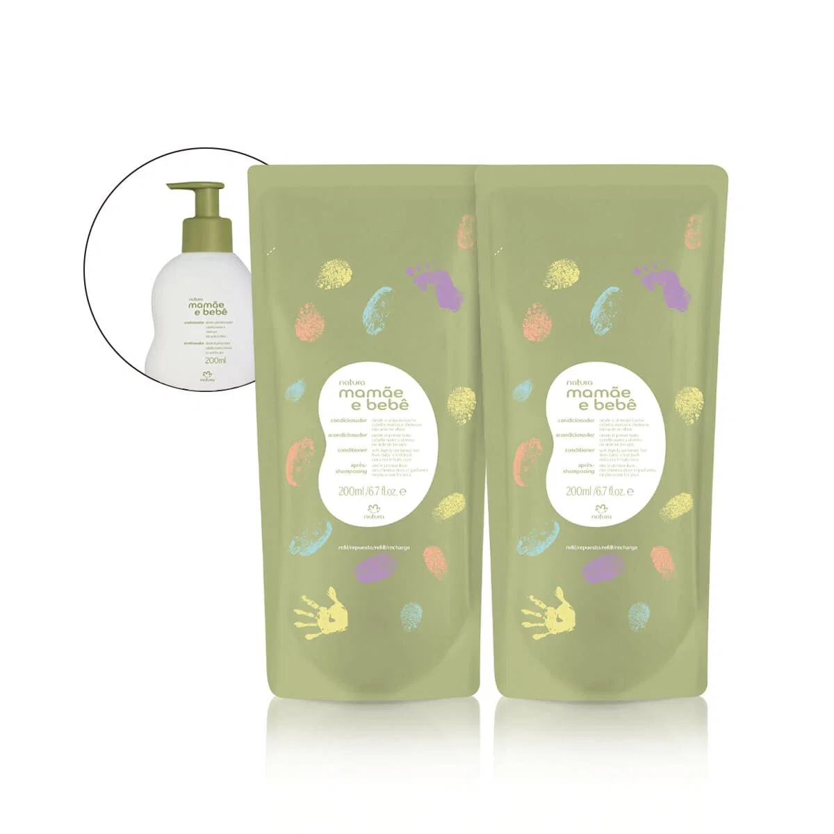 Kit Refil Condicionador Suave Mamãe e Bebê (2 unidades)