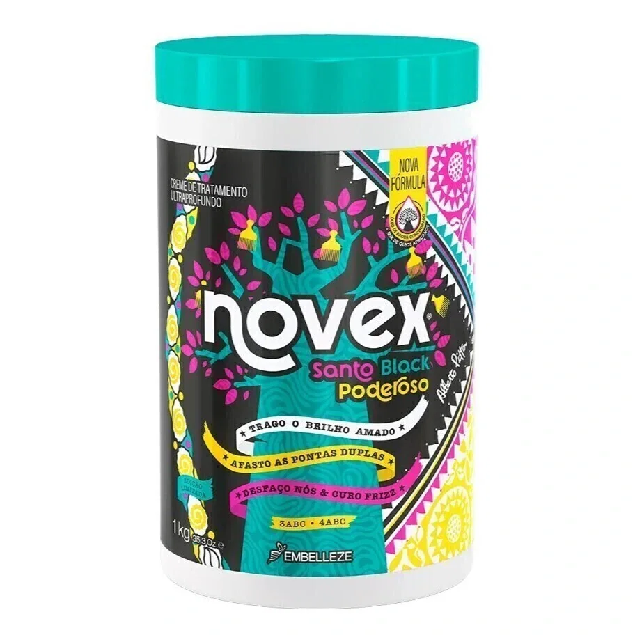 Creme de Tratamento Novex Meus Cachos Santo Black Poderoso 1Kg