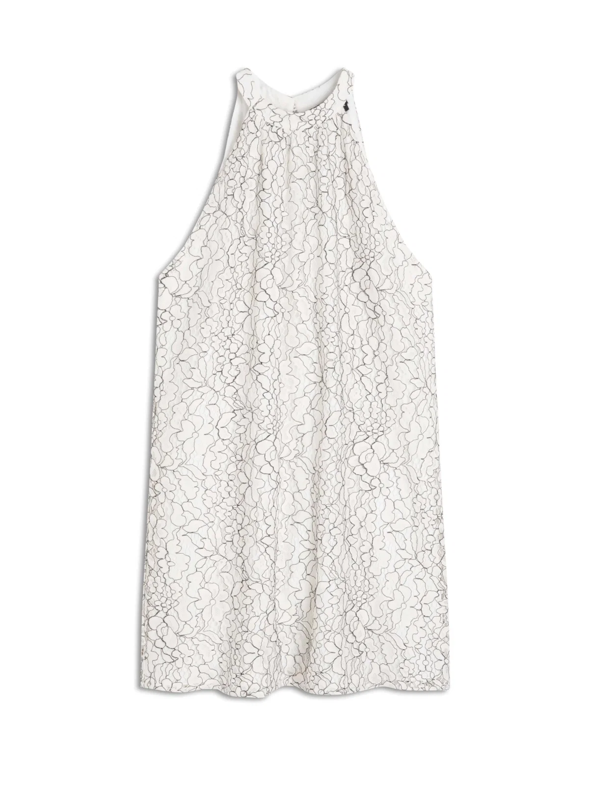 Vestido Bicolor Sleeveless Dress Off White