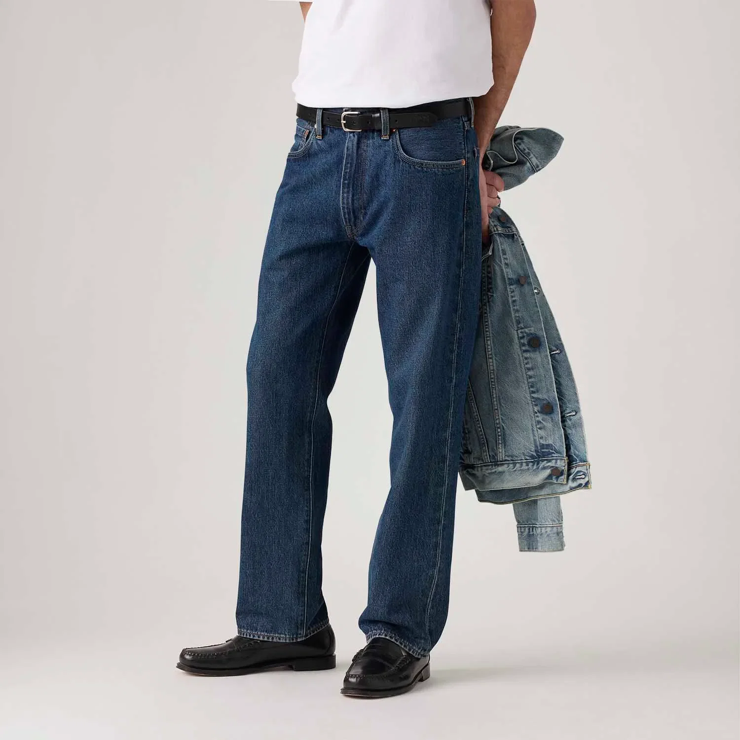 Calça Jeans Levi's® 555® Relaxed Straight Lavagem Escura — imagem 1