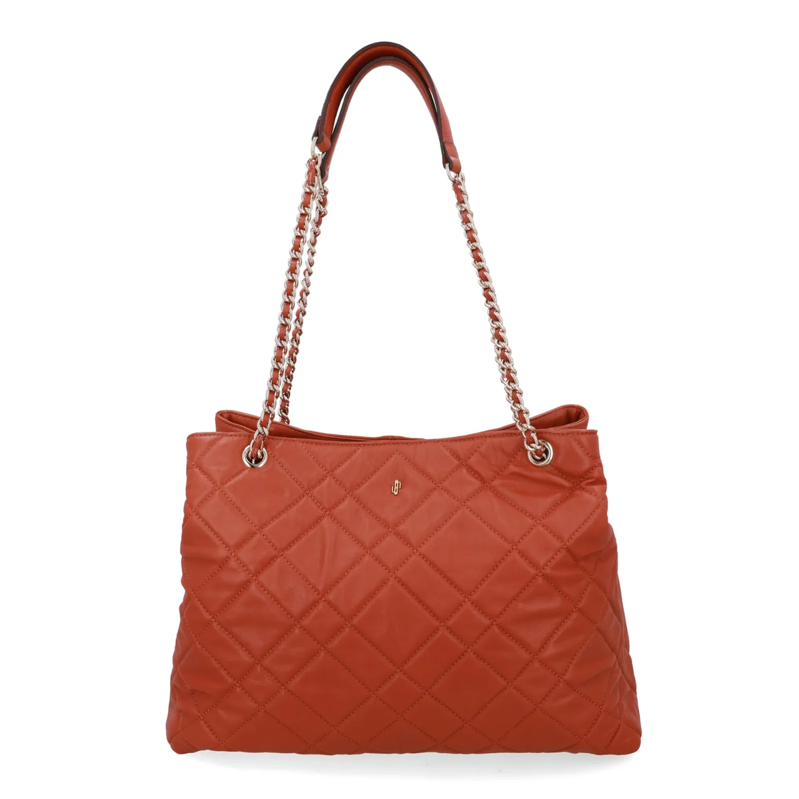 Bolsa Shopper Couro Marrom Matelassê