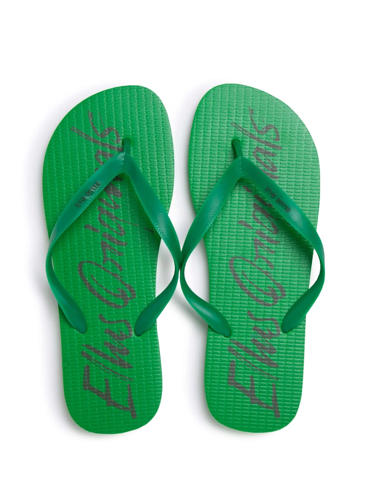Chinelo Ellus Signature Base Verde Bandeira / Tira Verde Bandeia