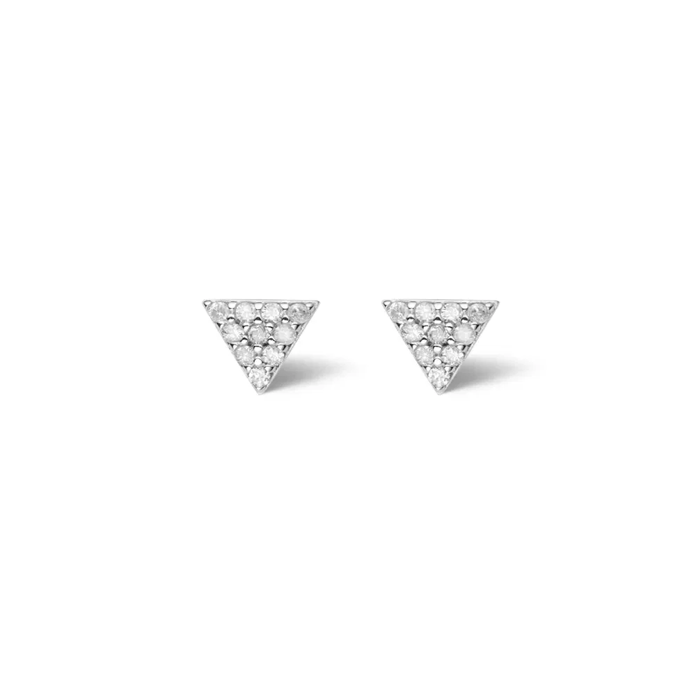 Brinco Vivara em Ouro Branco 18k com Diamantes — imagem 1