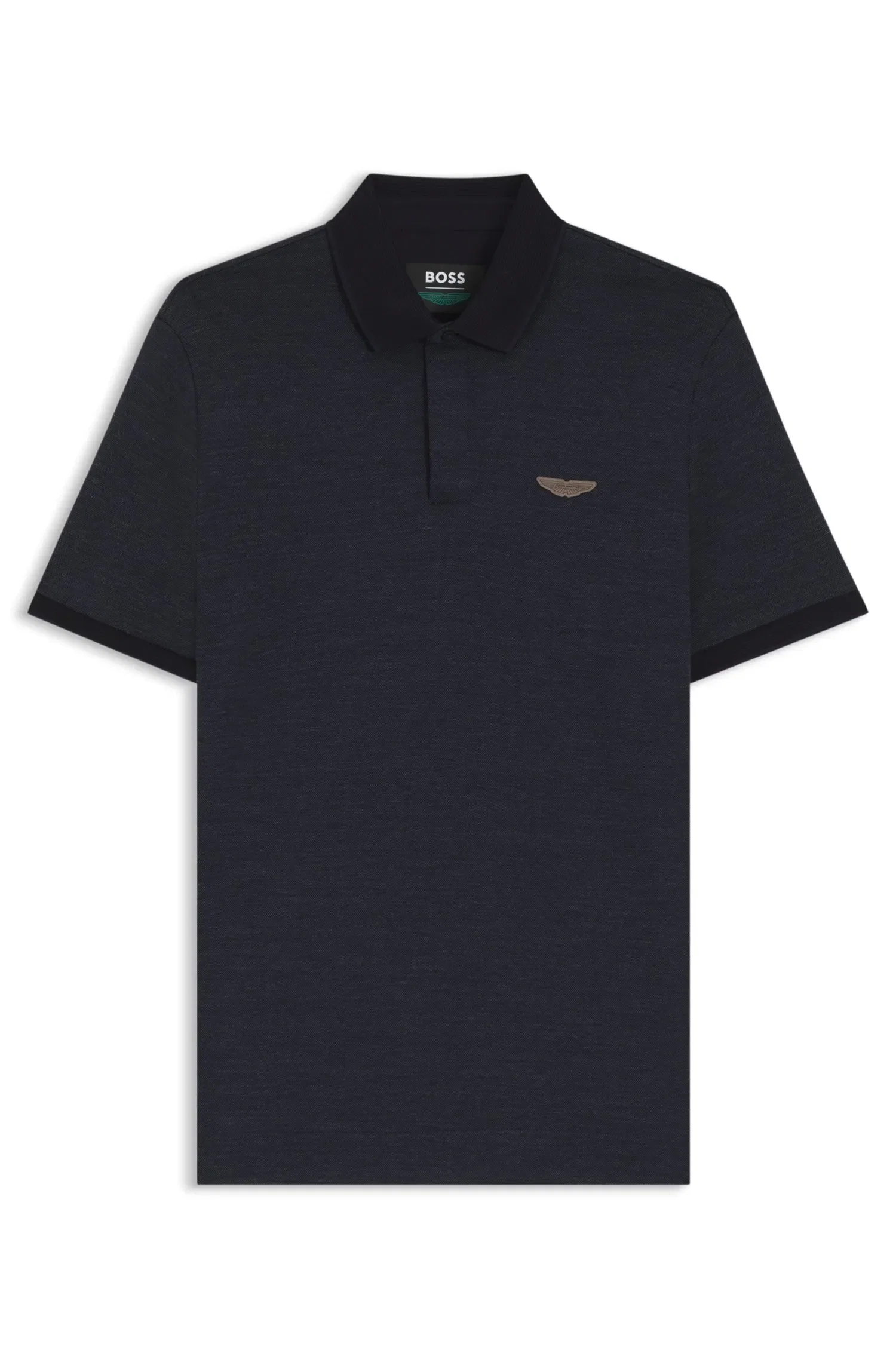 Polo BOSS x ASTON MARTIN Em Piqué De Lã e Algodão — imagem 1
