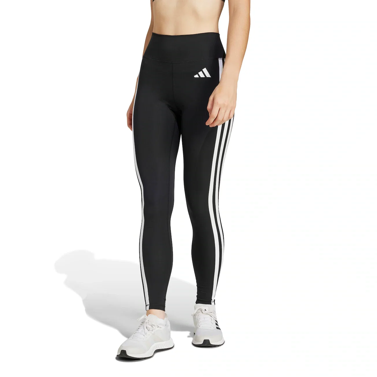 Calça Legging Adidas 7/8 Optime Essentials Três Listras Feminina