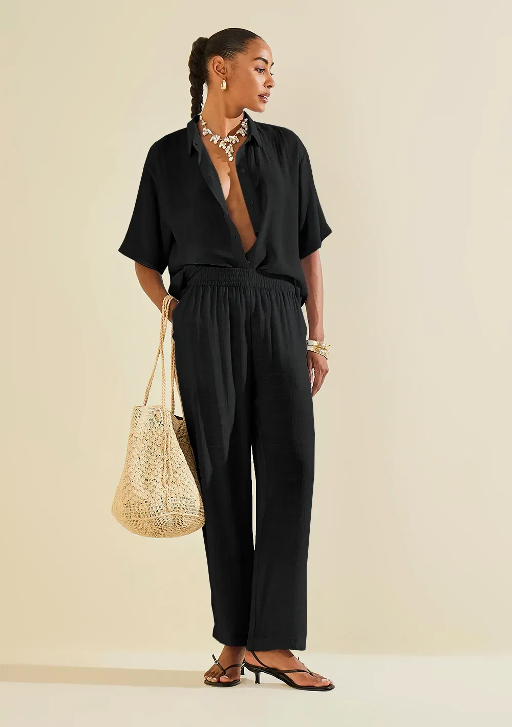 Calça Reta Palmare Preto
