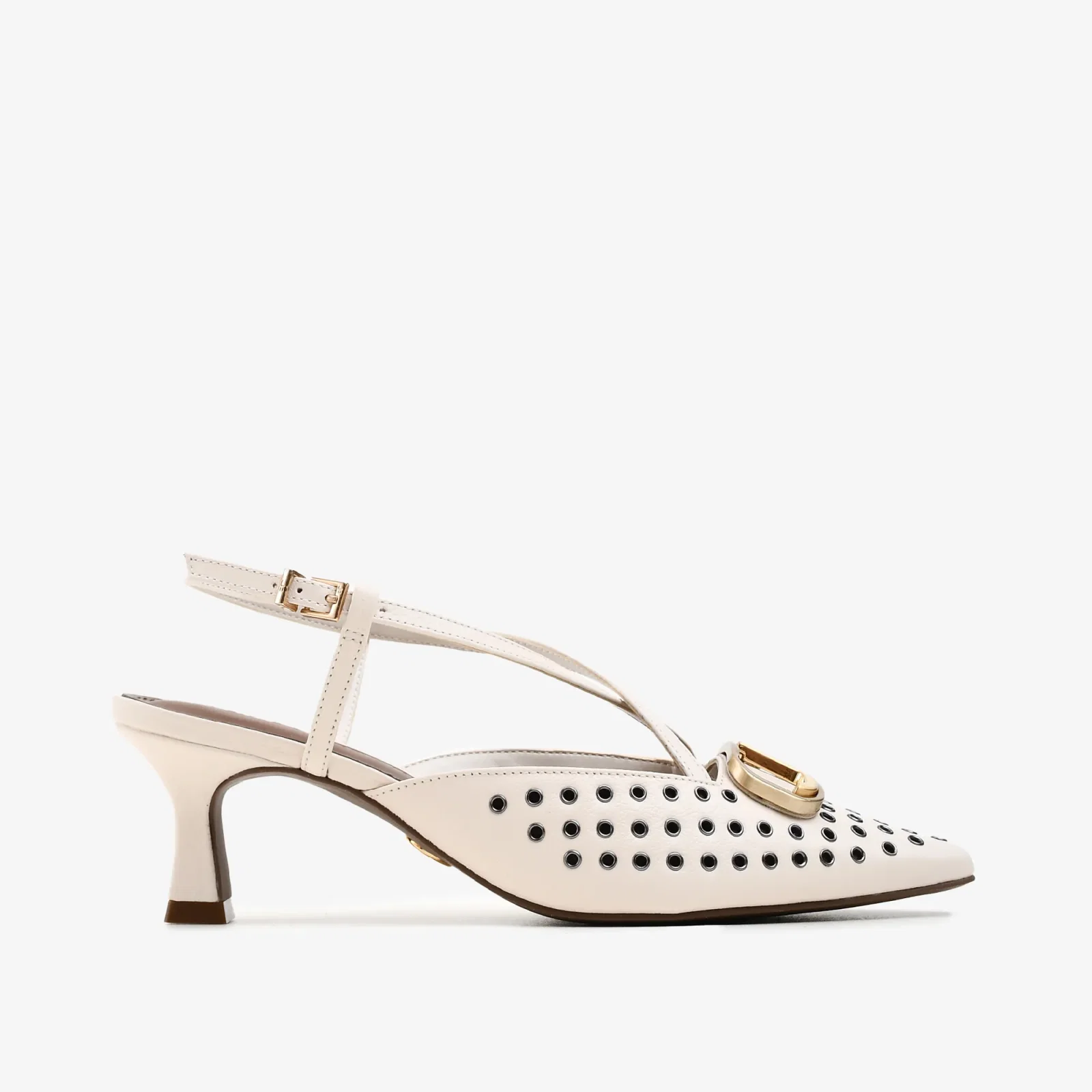 Slingback Off White Cordilheira Couro — imagem 1