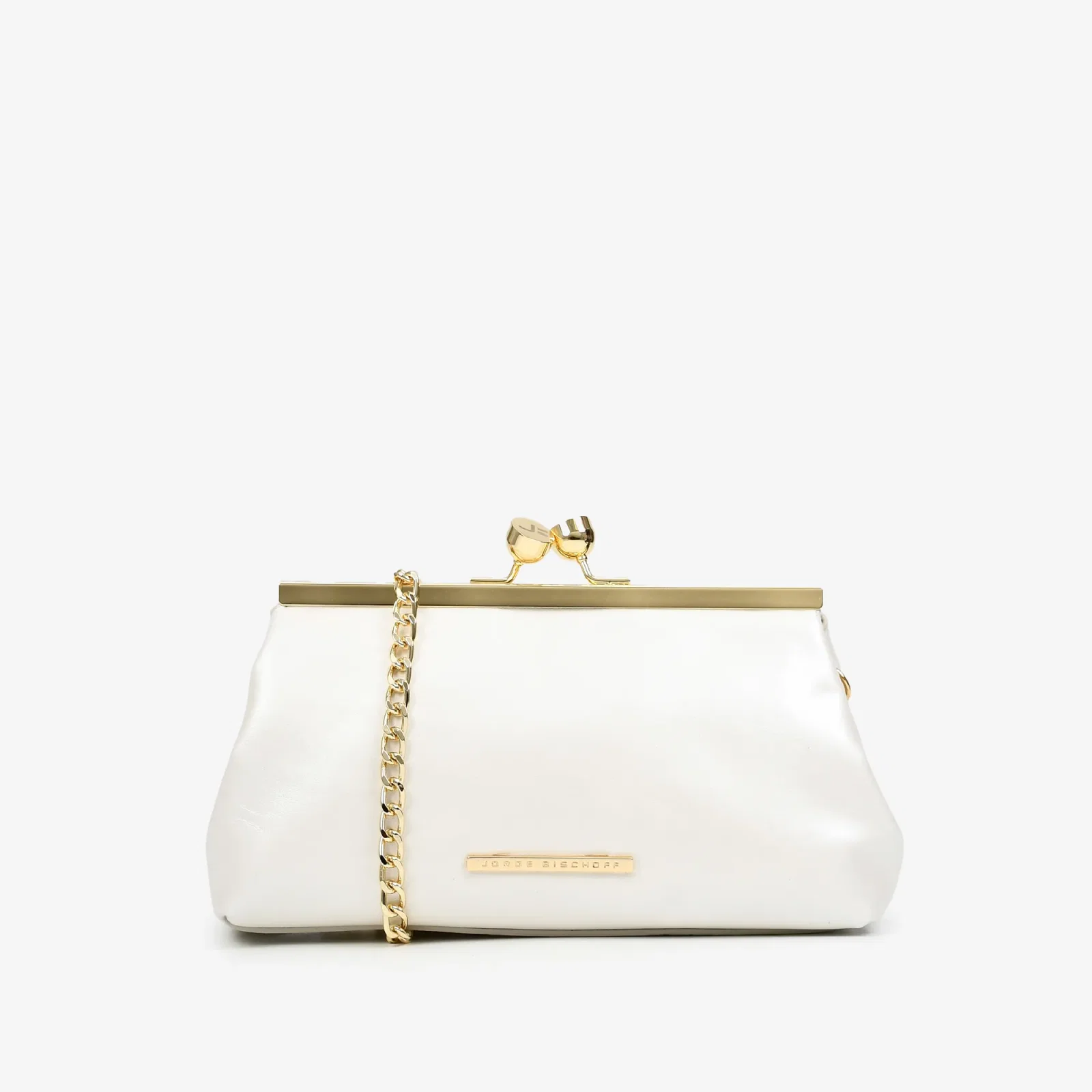 Bolsa Transversal Branco Say Yes Couro Acetinado