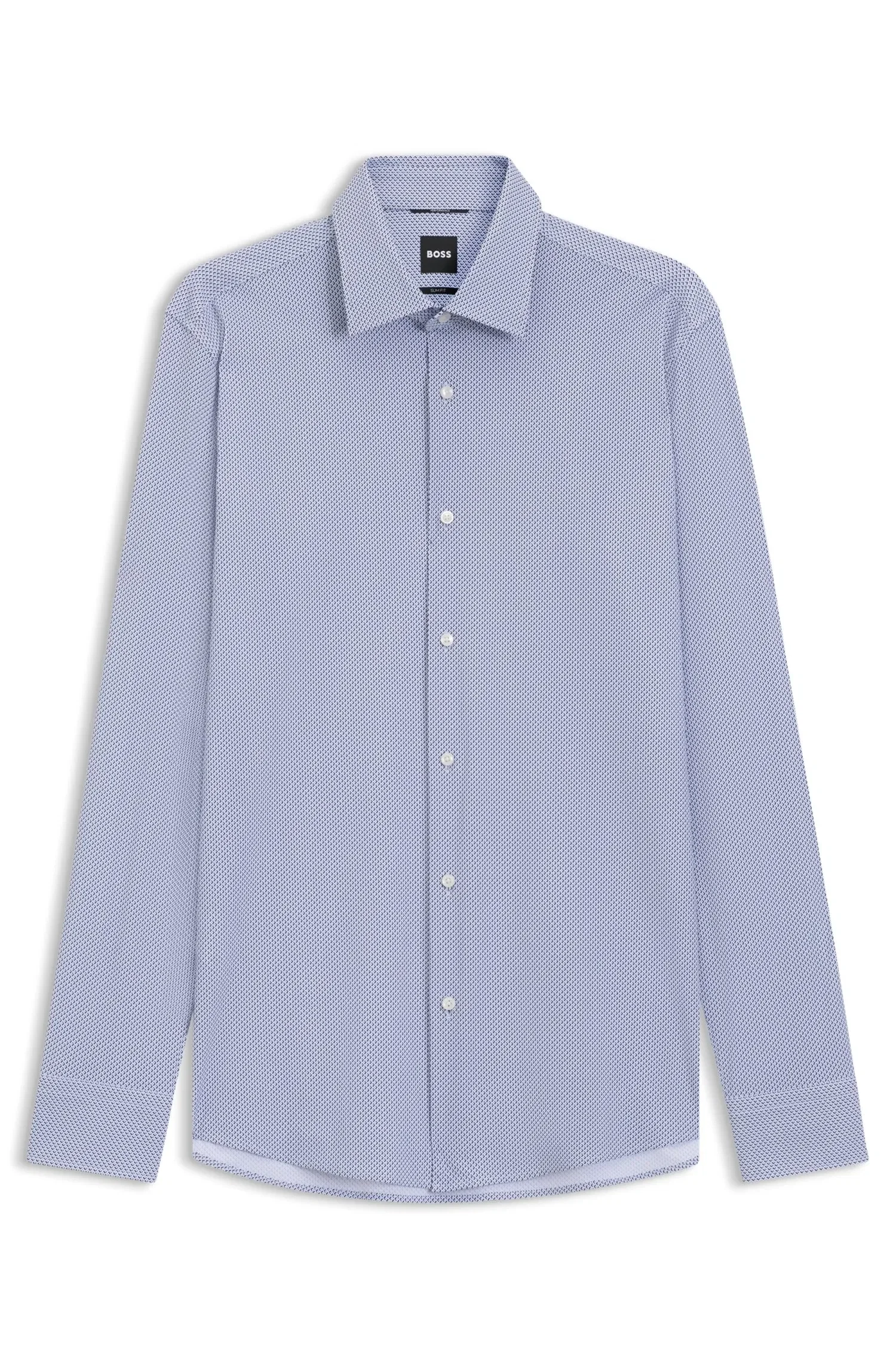 Camisa Slim Fit Em Tecido Estampado