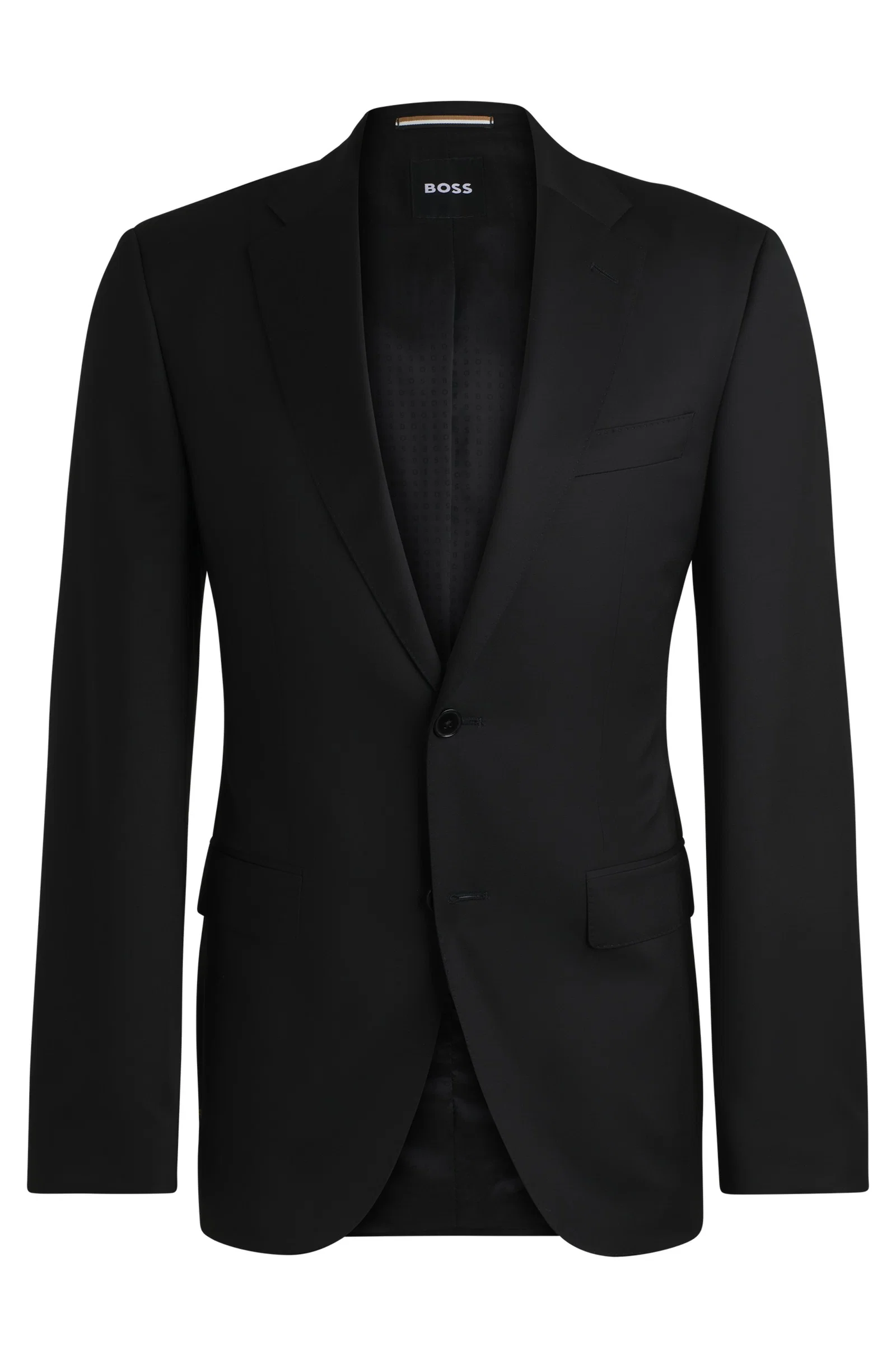 Blazer De Fechamento Simples Em Sarja De Lã Virgem — imagem 1