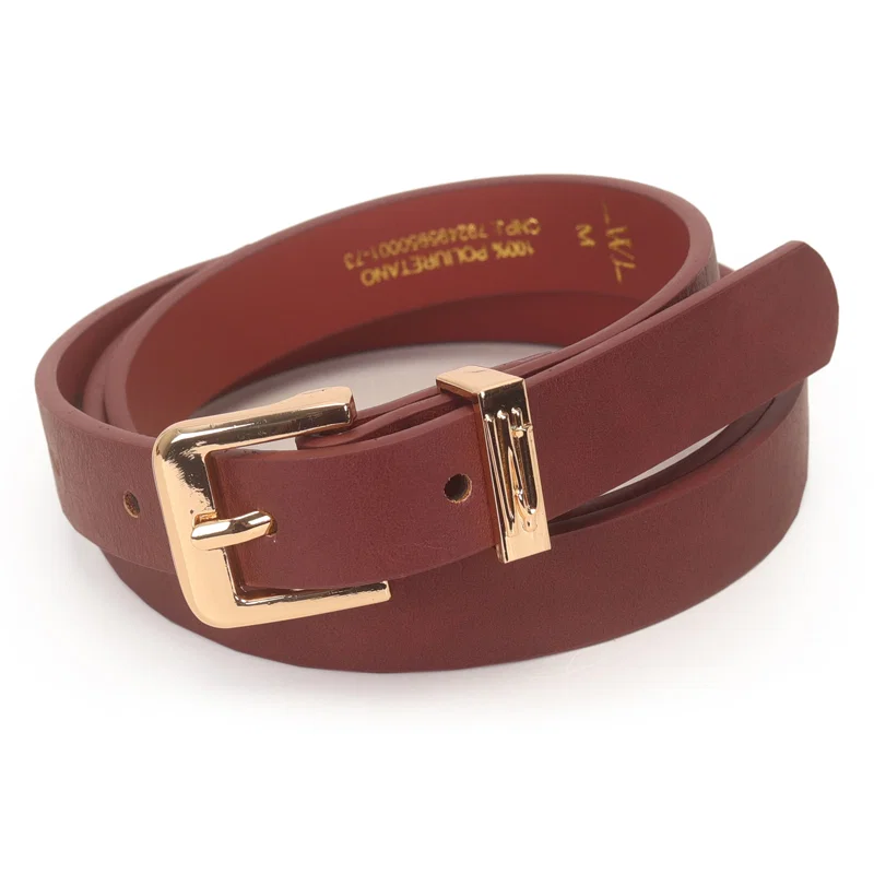 Cinto Feminino Passante Metal Com Logo Wj Alto Relevo 2 Cm