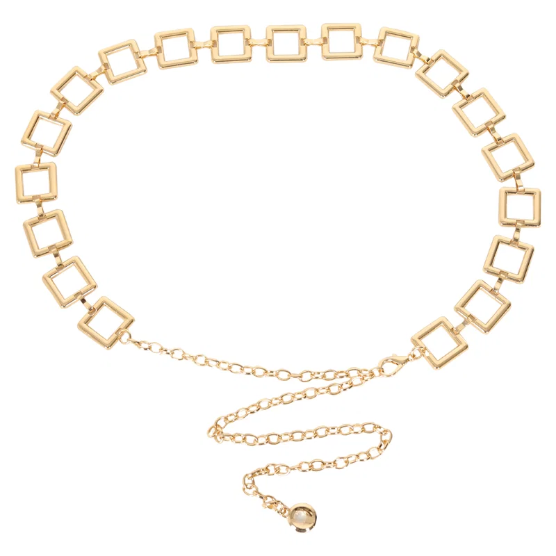 Cinto Feminino Metal Quadrado 2,5cm