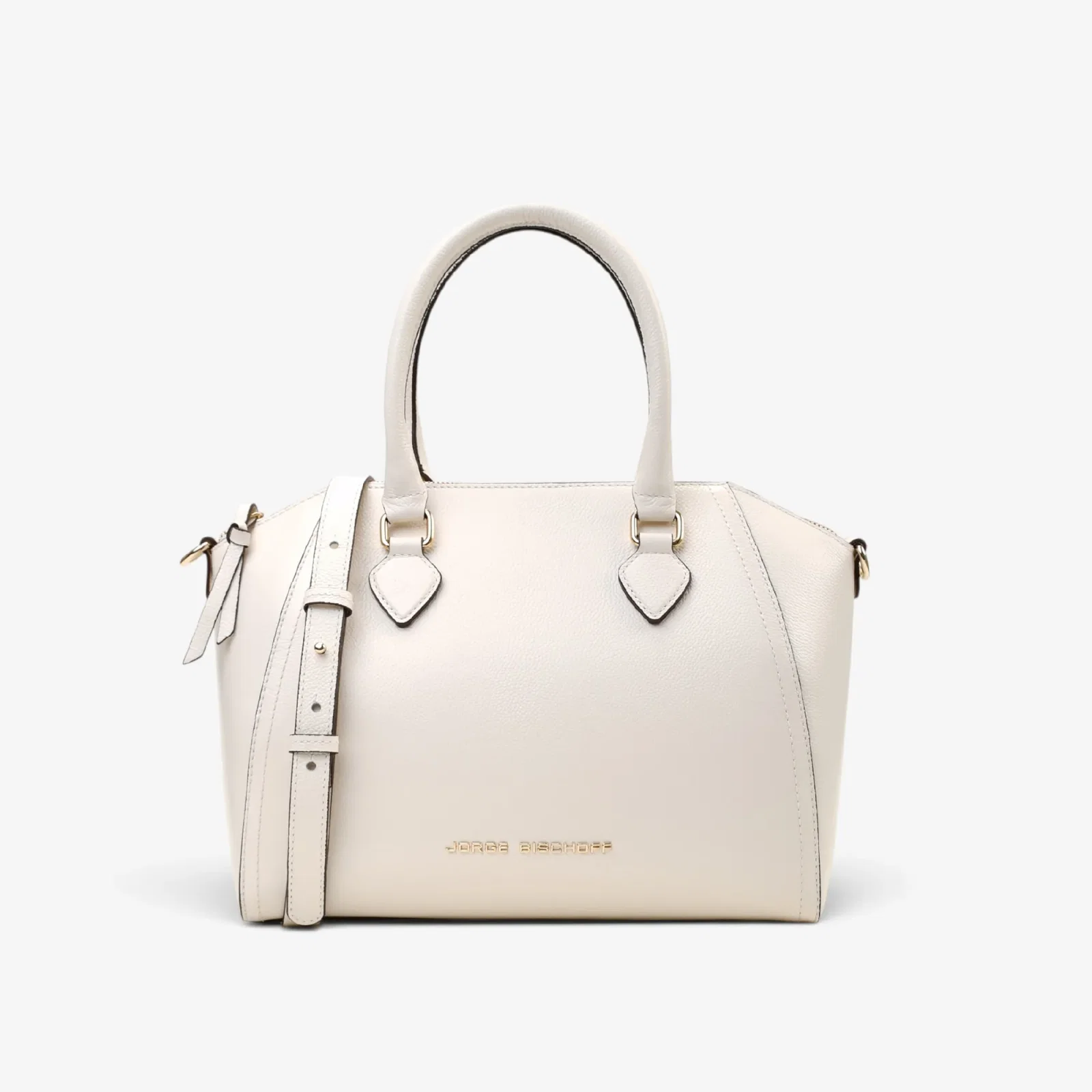 Bolsa Tote Off White Algodão Couro