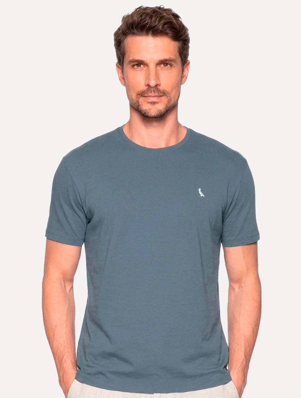 Camiseta Reserva Masculina Basic White Woodpecker Stoned Azul Marinho