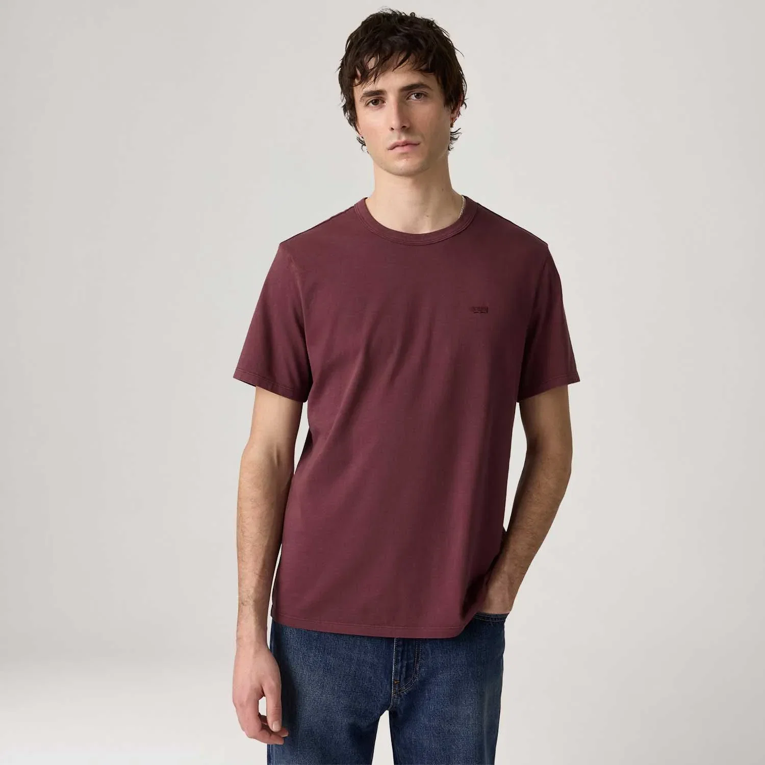 Camiseta Levi's® Original Tee Vinho Manga Curta — imagem 1