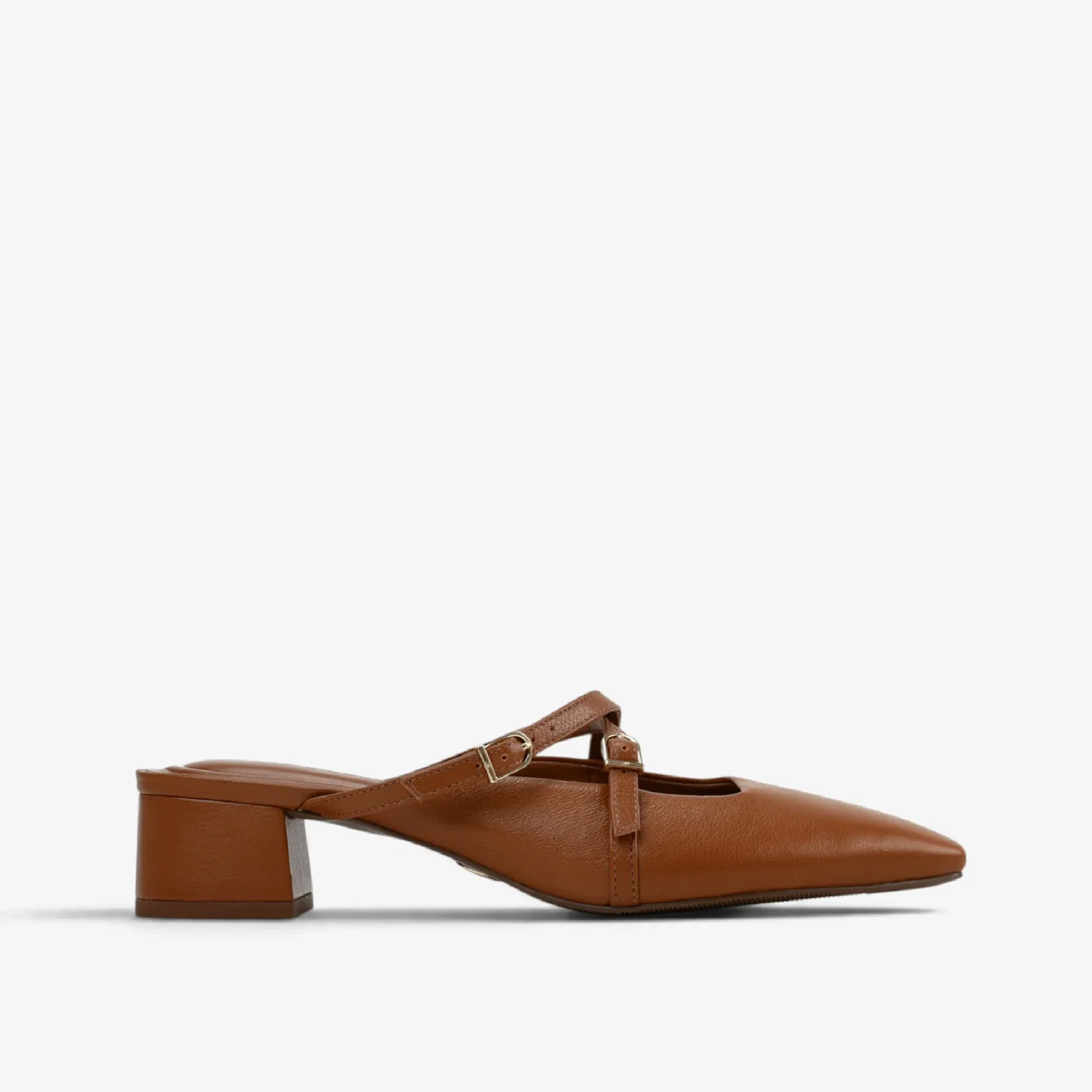 Mule Caramelo Mascavo Couro