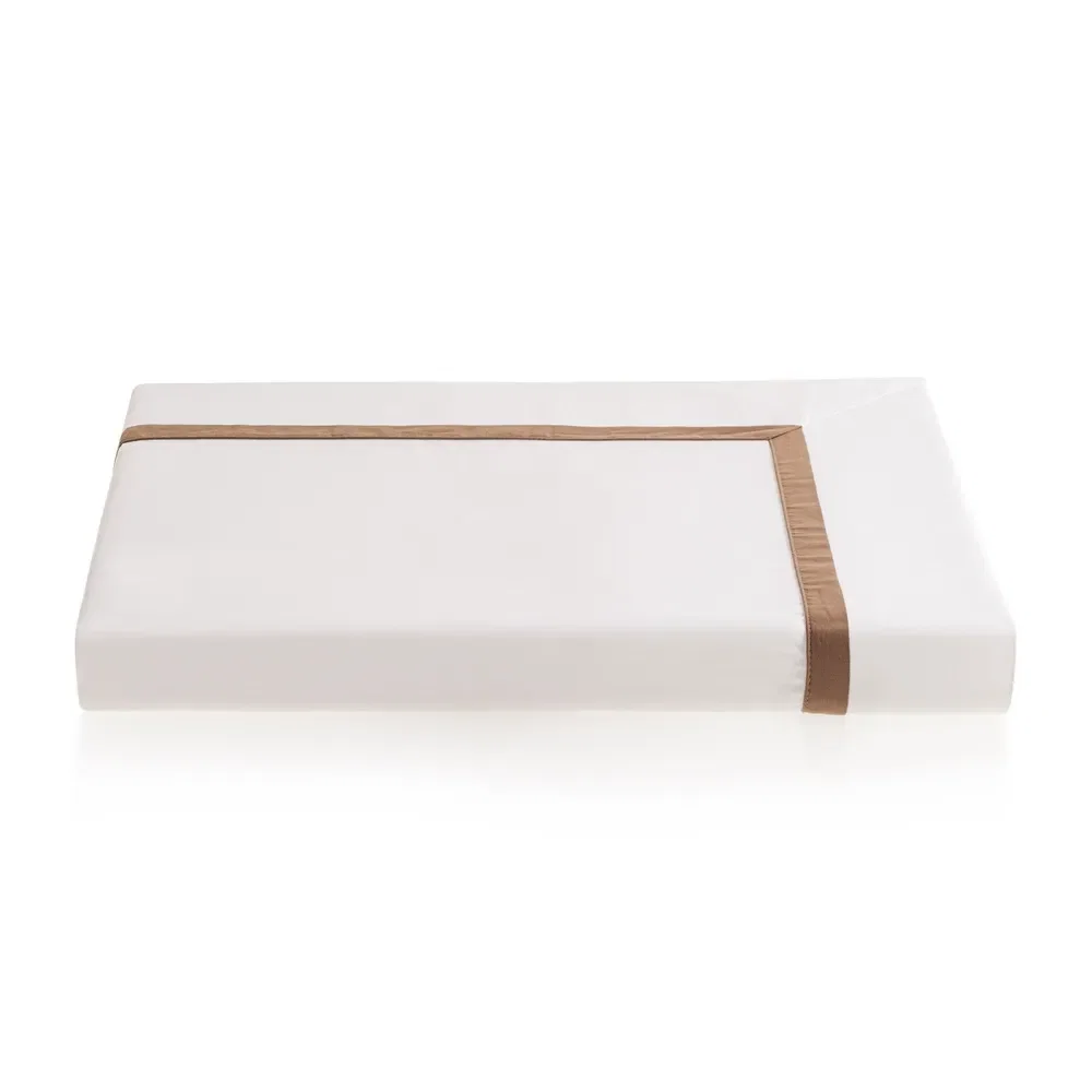 Capa de Duvet 300 Fios Cetim Vercelli Branco / Stelo