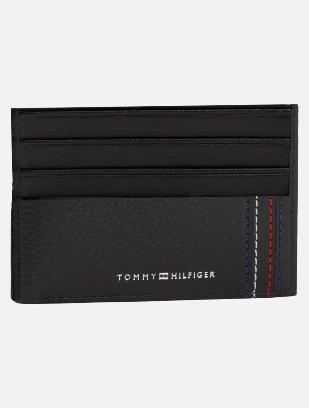 Carteira Tommy Hilfiger Masculina Porta Cartão Couro Centarl CC Holder Preta