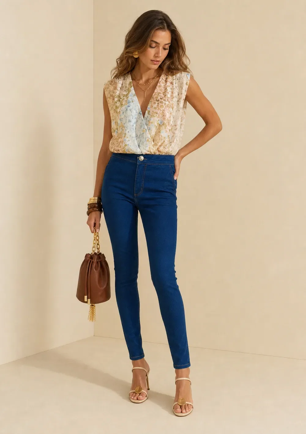Calça Skinny Profundo Azul